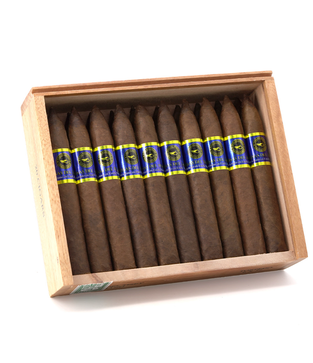 Casa Nicaragua Brisas Del Tisey Torpedo Cigar Box of 20 close-up from AuCigars, premium Cuban cigar
