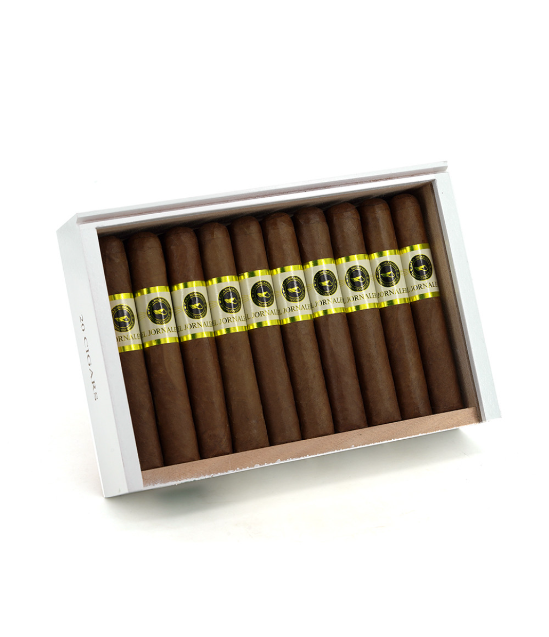 Casa Nicaragua El Jornalero Robusto Cigar Box of 20 close-up from AuCigars, premium Cuban cigar