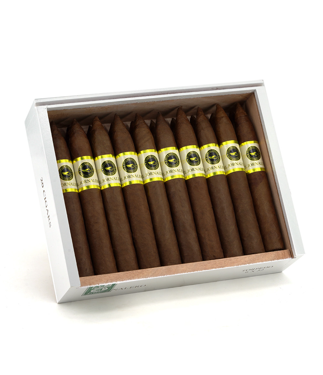 Casa Nicaragua El Jornalero Torpedo Cigar Box of 20 close-up from AuCigars, premium Cuban cigar