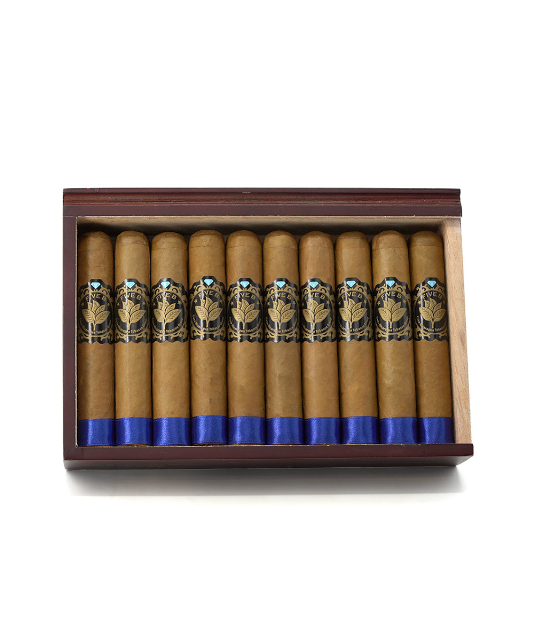 Casa Nicaragua Five B Robusto Extra Cigar Box View 2 from AuCigars, premium Cuban cigar