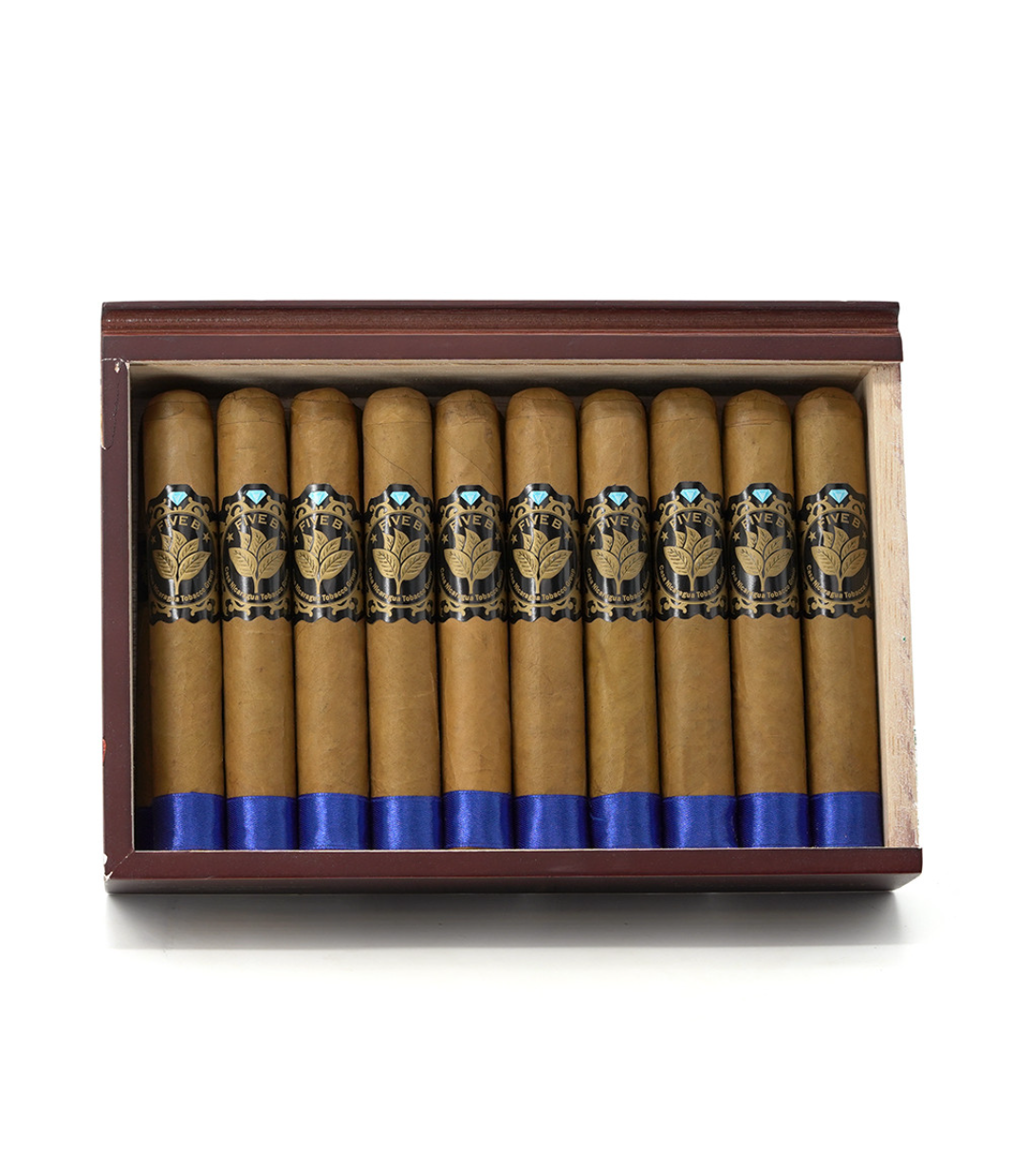 Casa Nicaragua Five B Robusto Cigar Box View 2 from AuCigars, premium Cuban cigar