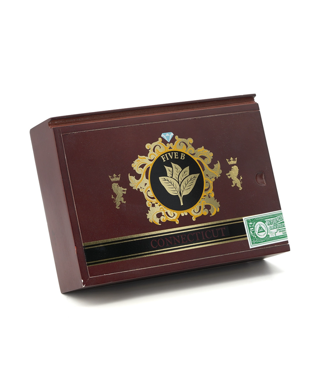 Casa Nicaragua Five B Robusto Cigar Box View 3 from AuCigars, premium Cuban cigar