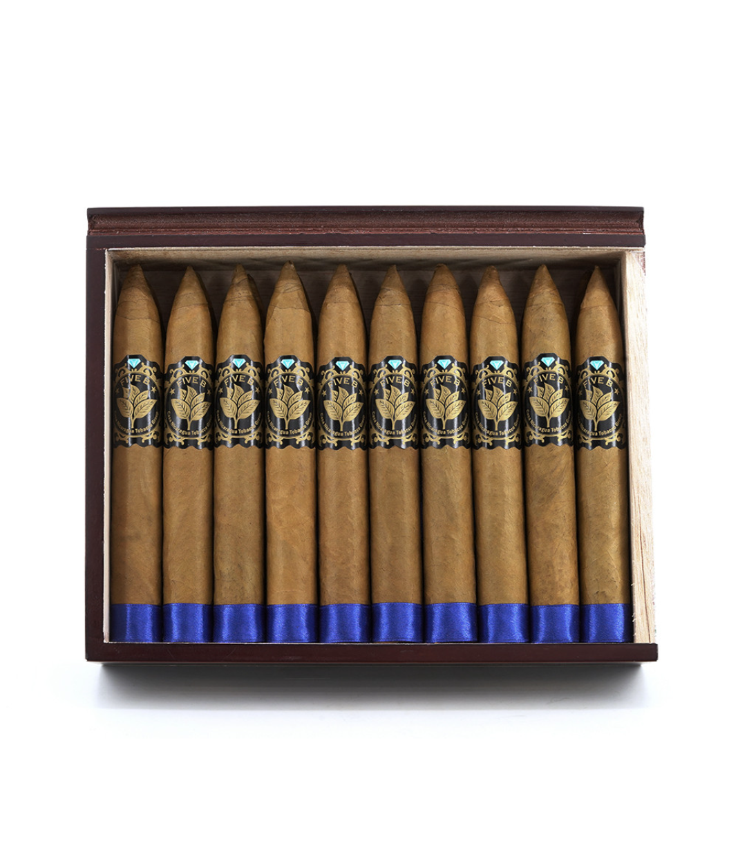 Casa Nicaragua Five B Torpedo Cigar Box View 2 from AuCigars, premium Cuban cigar