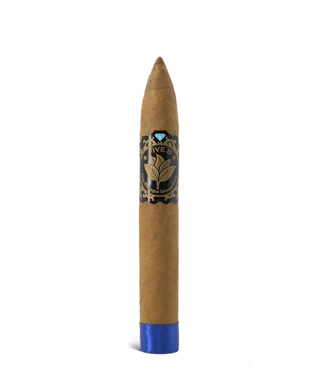Casa Nicaragua Five B Torpedo Cigar close-up from AuCigars, premium Cuban cigar
