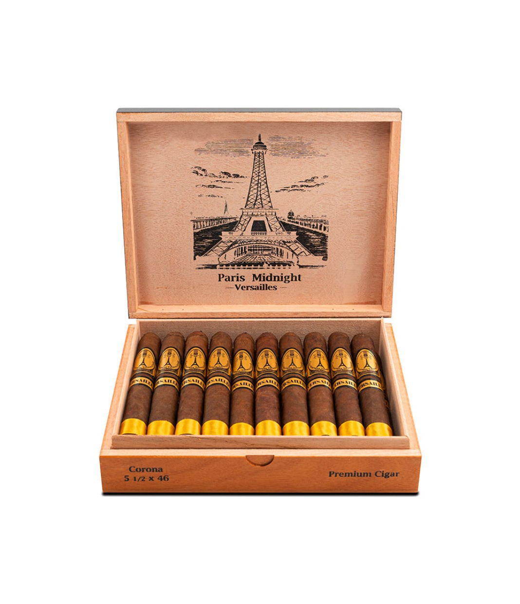 Casa Nicaragua Paris Midnight Versailles Corona Cigar Box View 3 from AuCigars, premium Cuban cigar