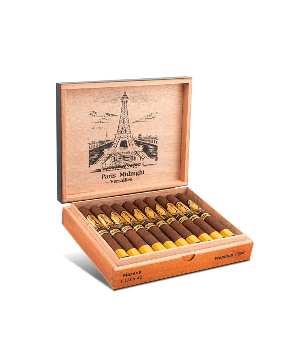 Casa Nicaragua Paris Midnight Versailles Mareva Cigar Box of 20 close-up from AuCigars, premium Cuban cigar