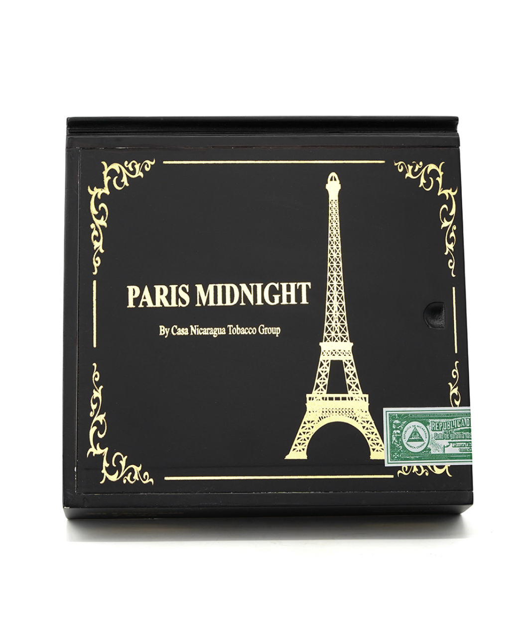 Casa Nicaragua Paris Midnight Churchill Cigar Box View 4 from AuCigars, premium Cuban cigar