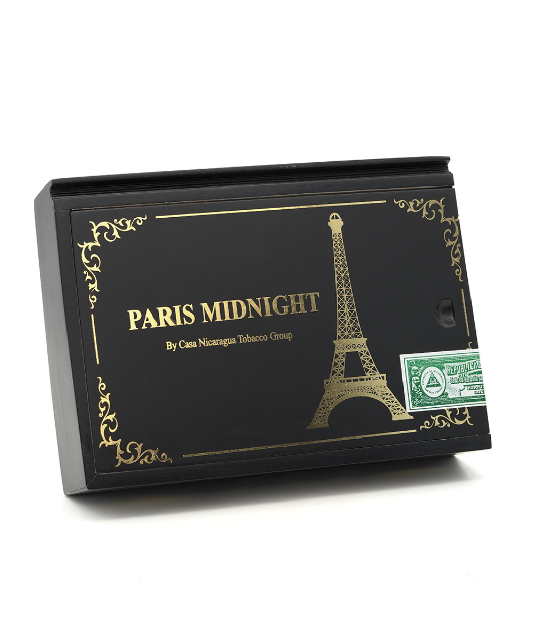 Casa Nicaragua Paris Midnight Gordo Cigar Box View 3 from AuCigars, premium Cuban cigar