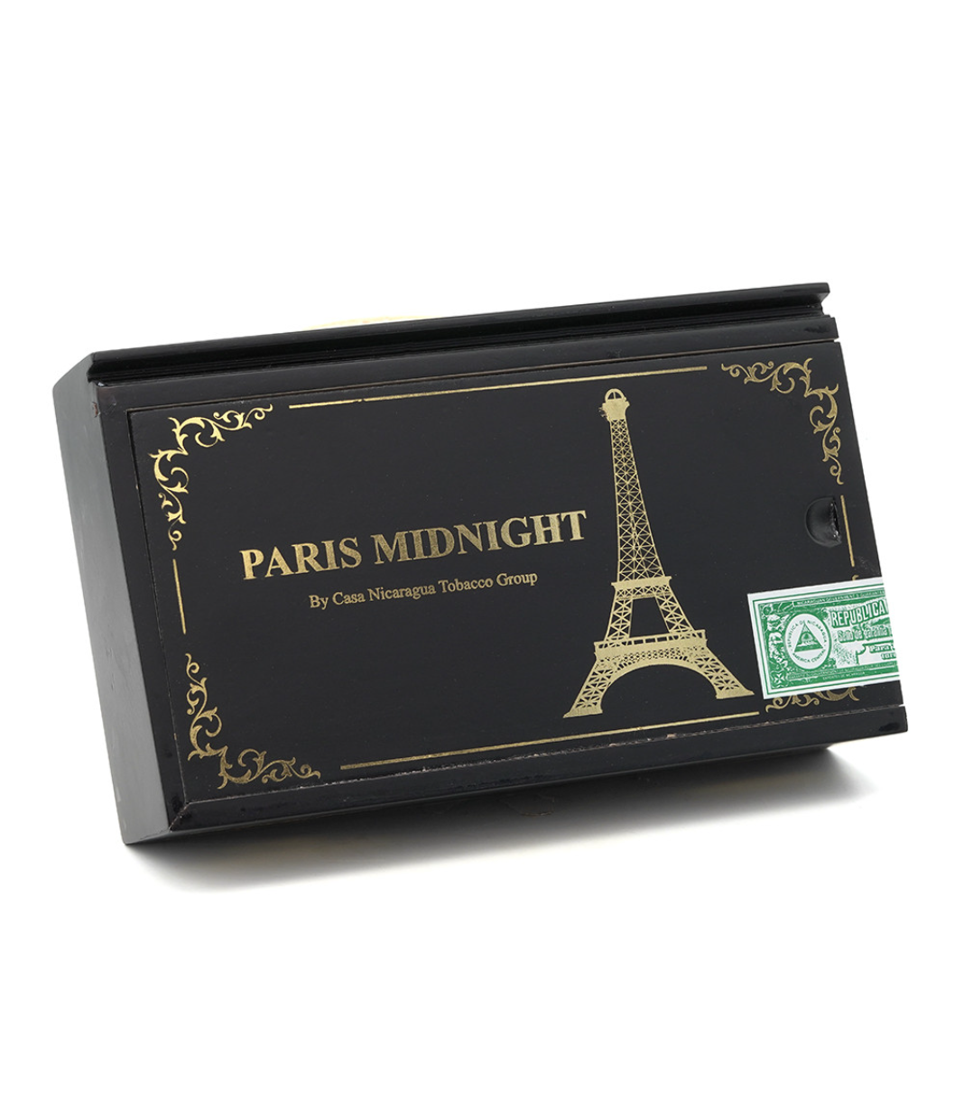 Casa Nicaragua Paris Midnight Petit Toro Cigar Box View 3 from AuCigars, premium Cuban cigar
