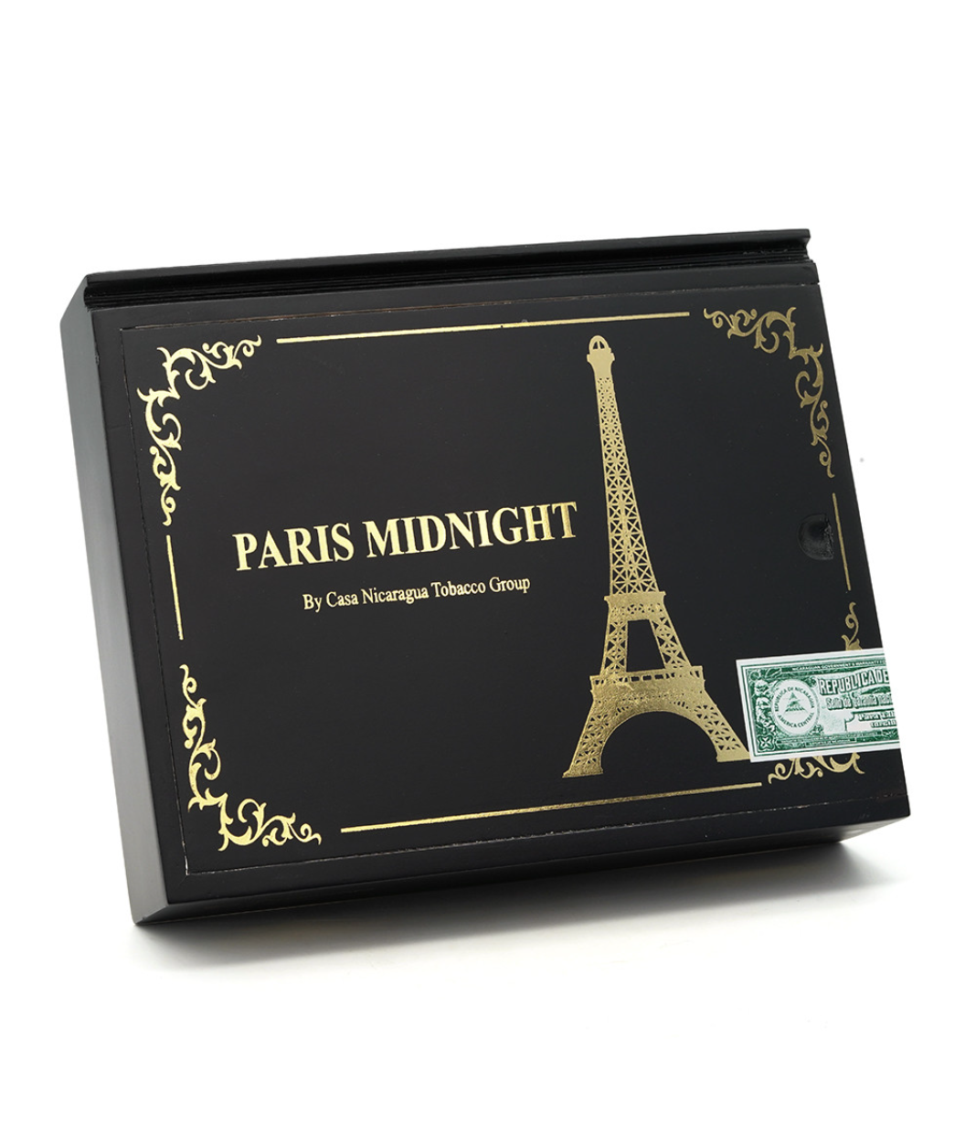 Casa Nicaragua Paris Midnight Torpedo Cigar Box View 3 from AuCigars, premium Cuban cigar