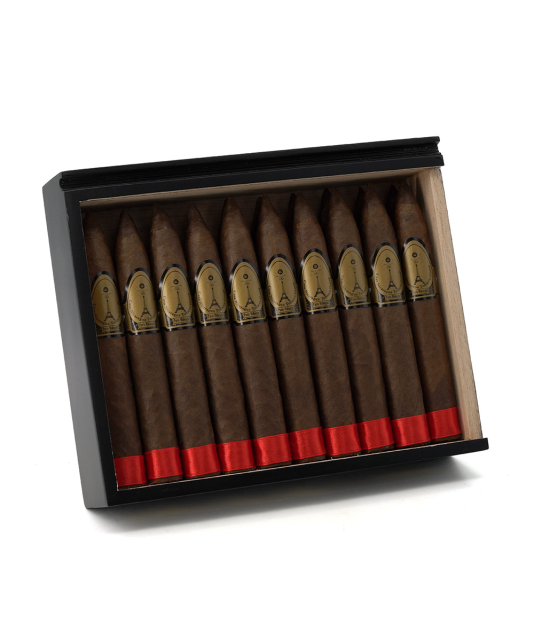 Casa Nicaragua Paris Midnight Torpedo Cigar Box of 20 close-up from AuCigars, premium Cuban cigar