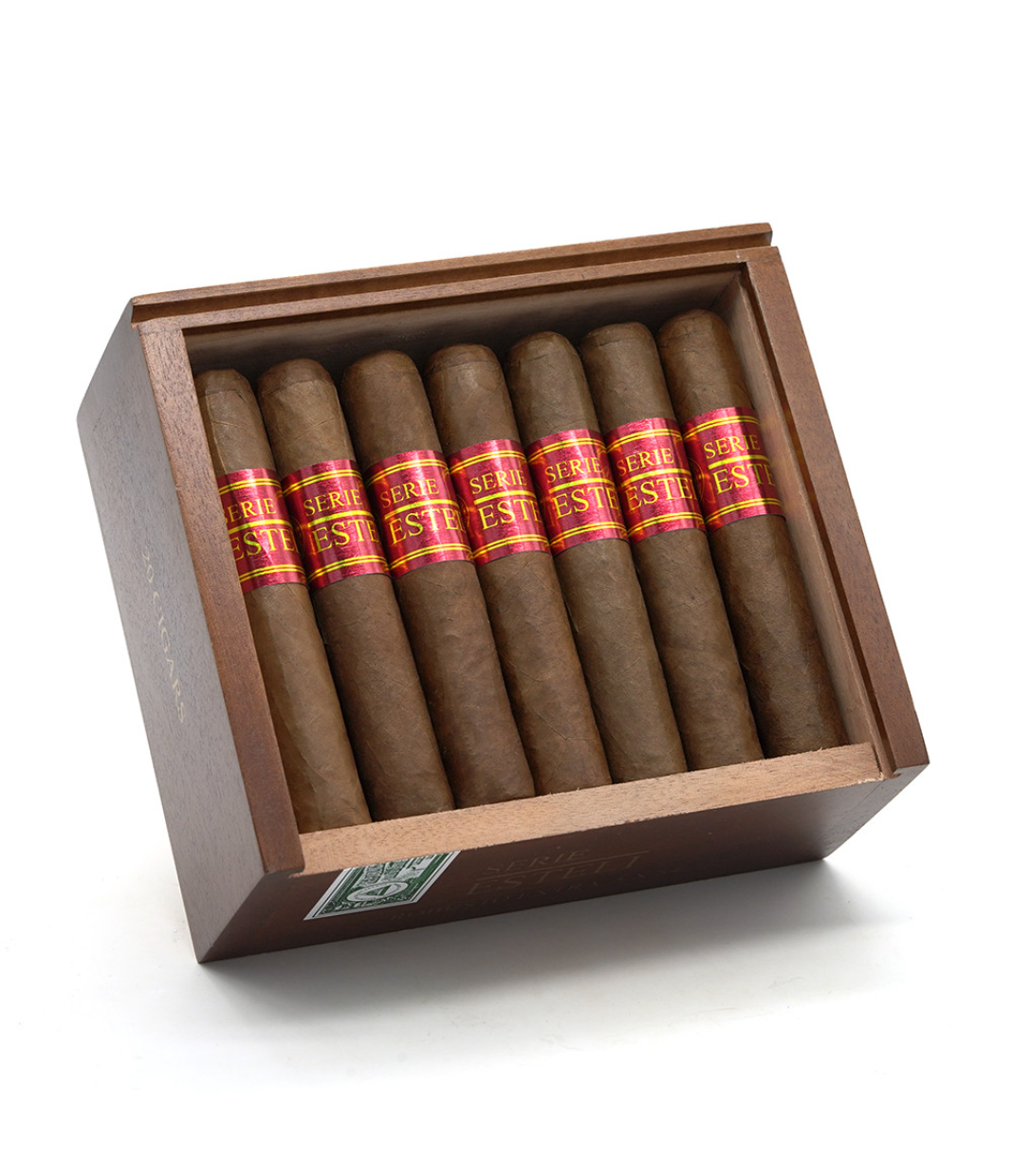 Casa Nicaragua Serie Esteli Robusto Extra Cigar Box of 20 close-up from AuCigars, premium Cuban cigar