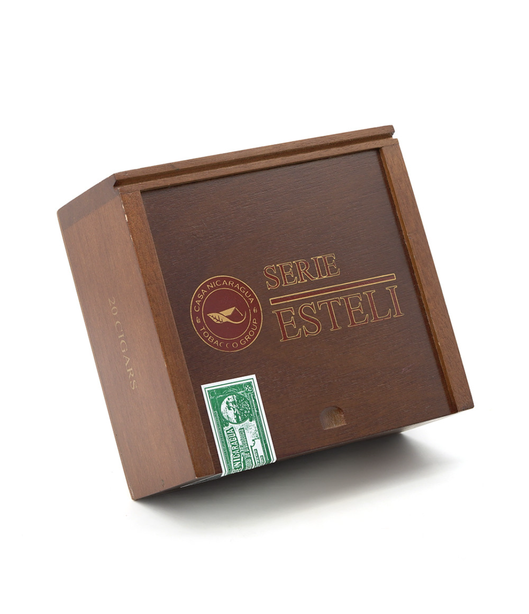 Casa Nicaragua Serie Esteli Robusto Cigar Box View 3 from AuCigars, premium Cuban cigar