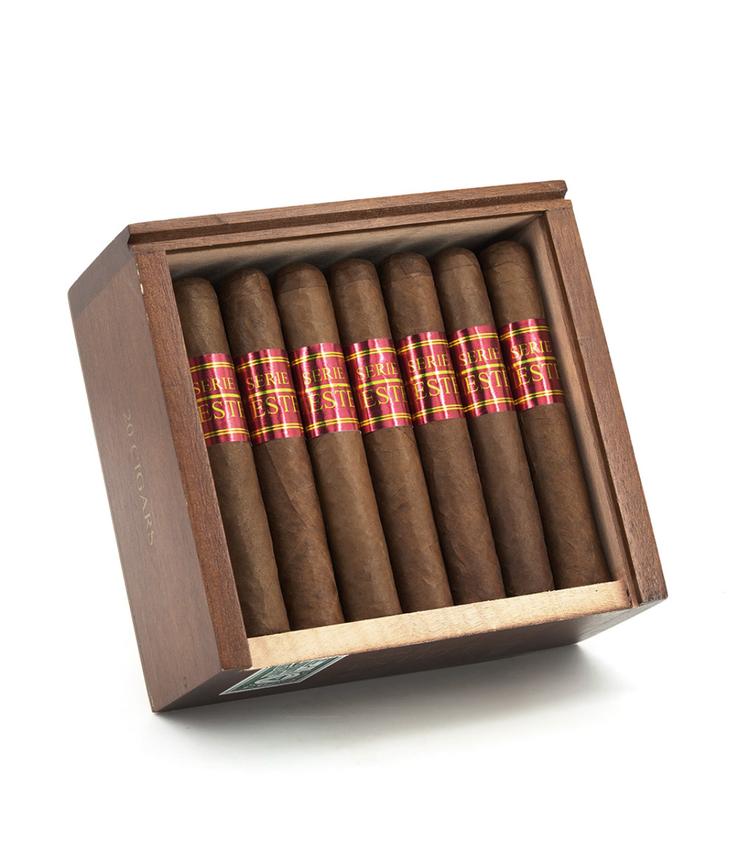 Casa Nicaragua Serie Esteli Robusto Cigar Box of 20 close-up from AuCigars, premium Cuban cigar