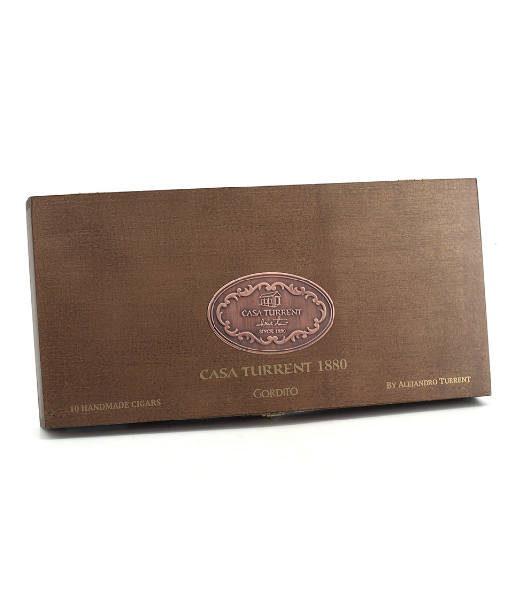 Casa Turrent 1880 Doble Claro Gordito 460 Cigar Box View 3 from AuCigars, premium Cuban cigar