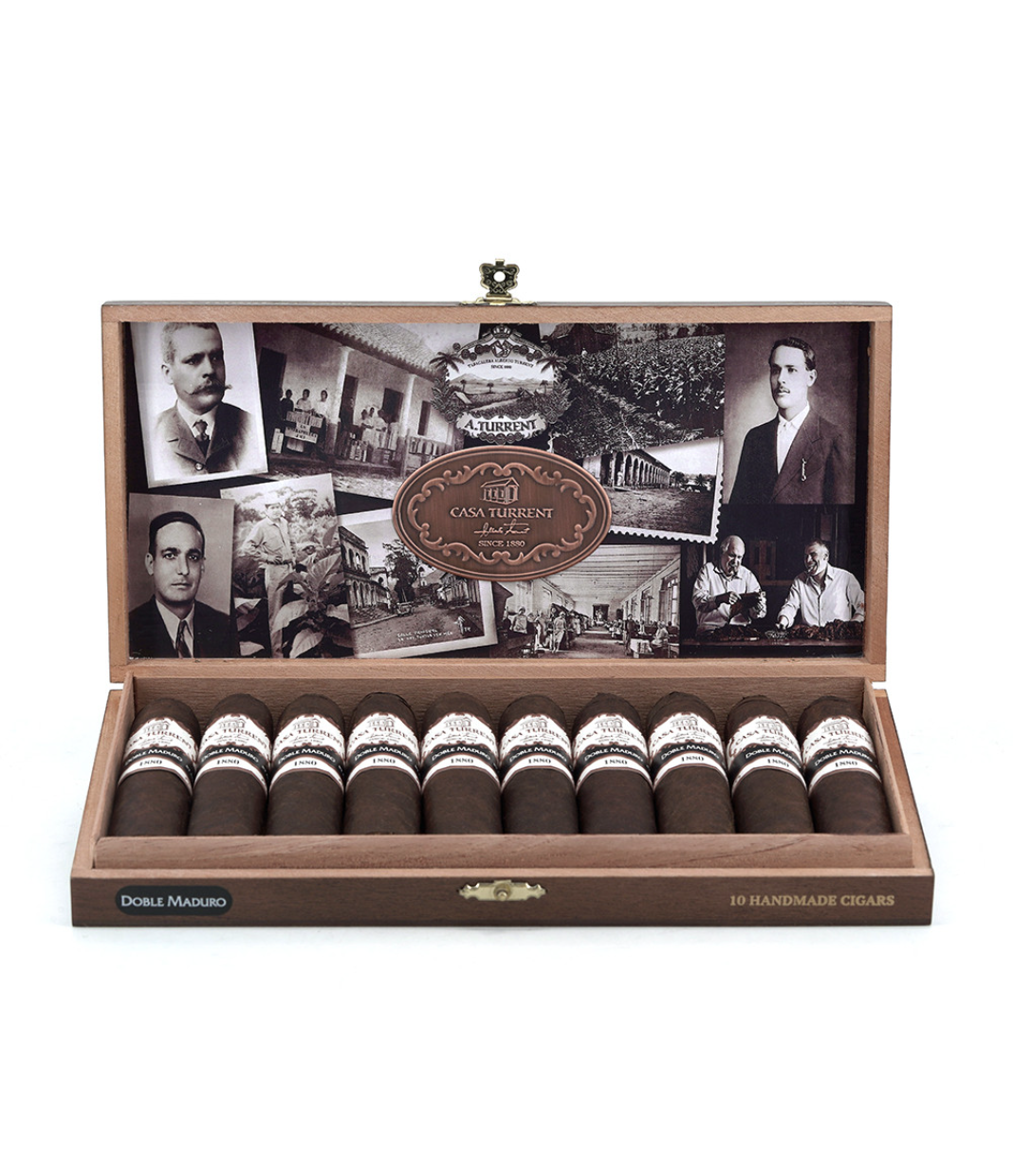 Casa Turrent 1880 Doble Maduro Gordito 460 Cigar Box View 2 from AuCigars, premium Cuban cigar
