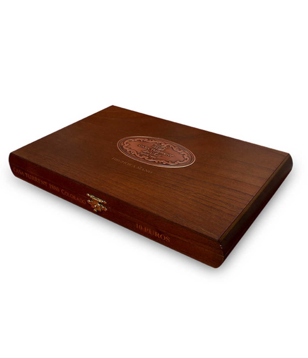 Casa Turrent 1880 Colorado Doble Robusto Cigar Box View 2 from AuCigars, premium Cuban cigar