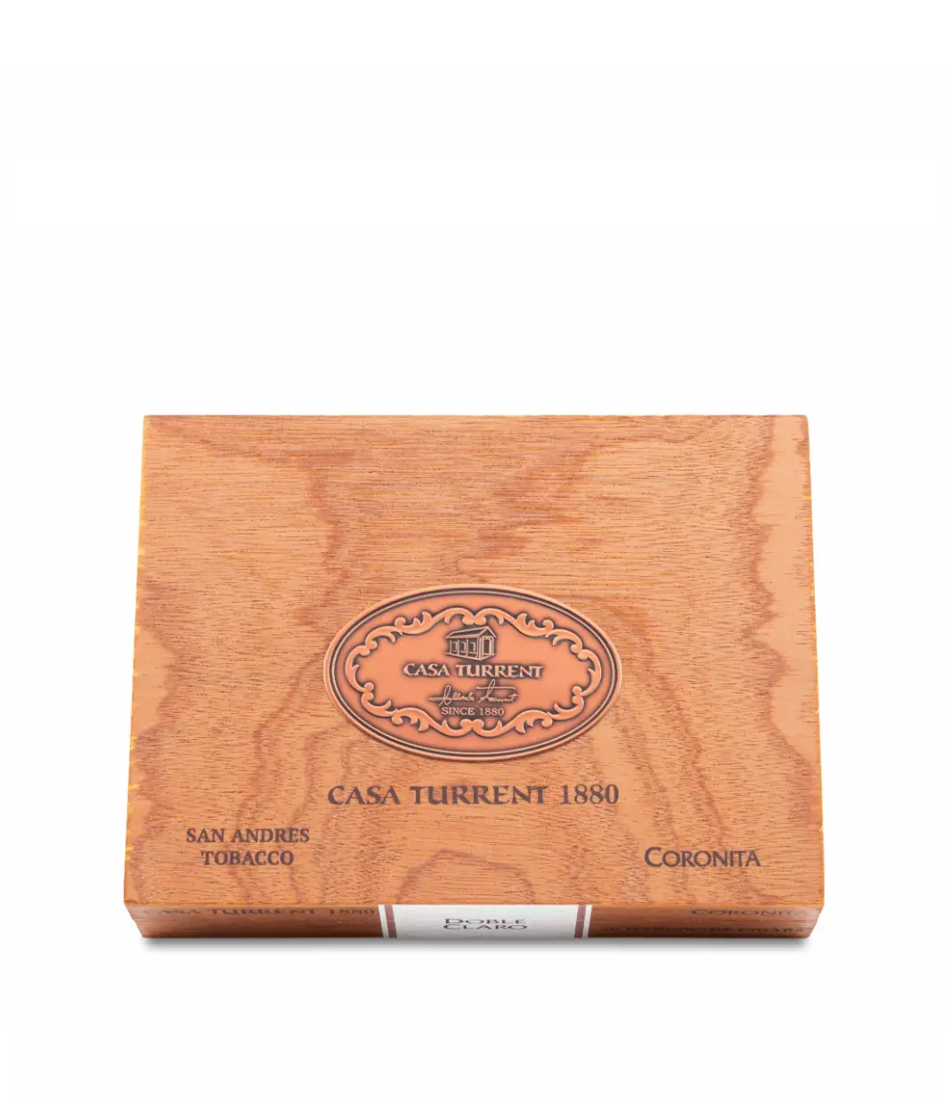 Casa Turrent 1880 Doble Claro Coronita Cigar Box View 4 from AuCigars, premium Cuban cigar