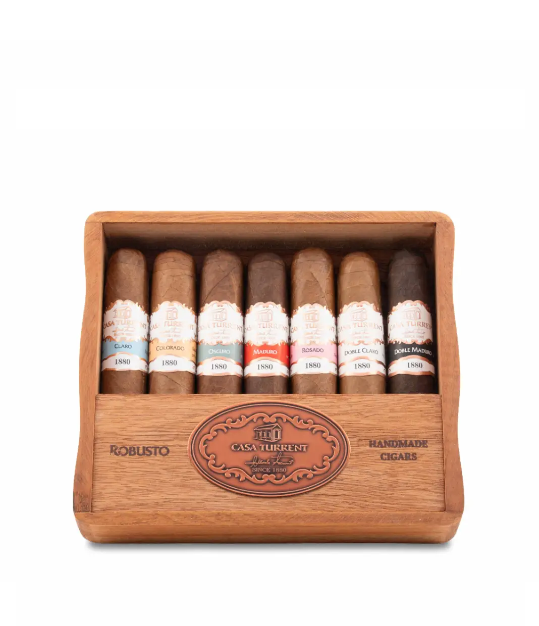 Casa Turrent 1880 Gift Box Mix Robusto Cigar Box View 3 from AuCigars, premium Cuban cigar