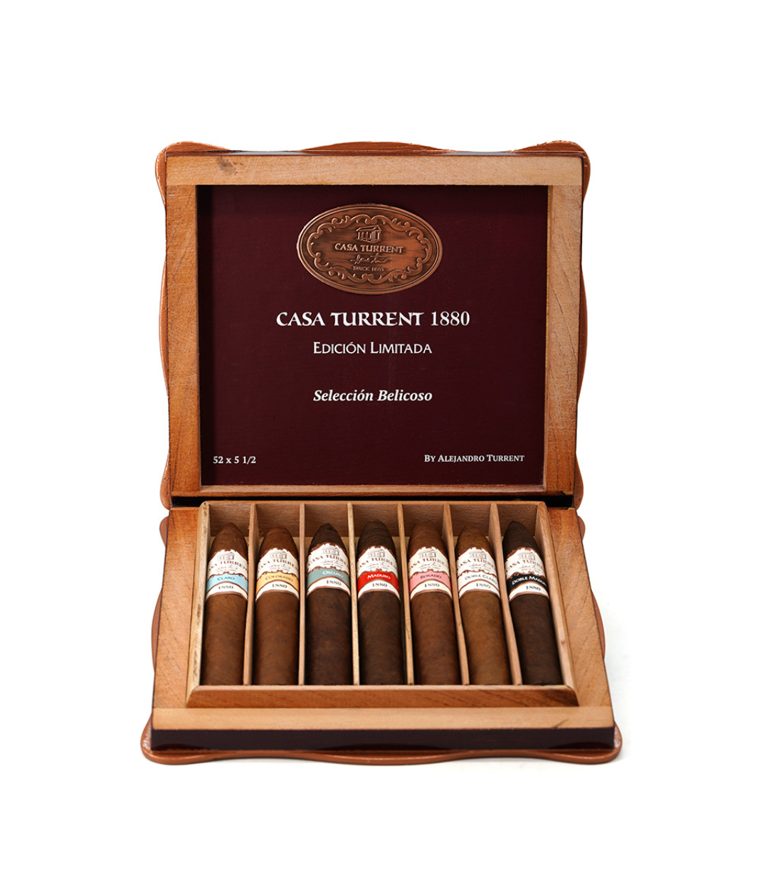 Casa Turrent 1880 Limited Edition Belicoso Selection Cigar Box View 2 from AuCigars, premium Cuban cigar