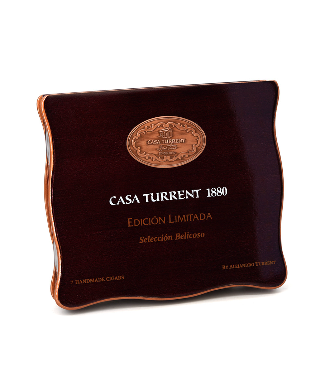 Casa Turrent 1880 Limited Edition Belicoso Selection Cigar Box View 3 from AuCigars, premium Cuban cigar