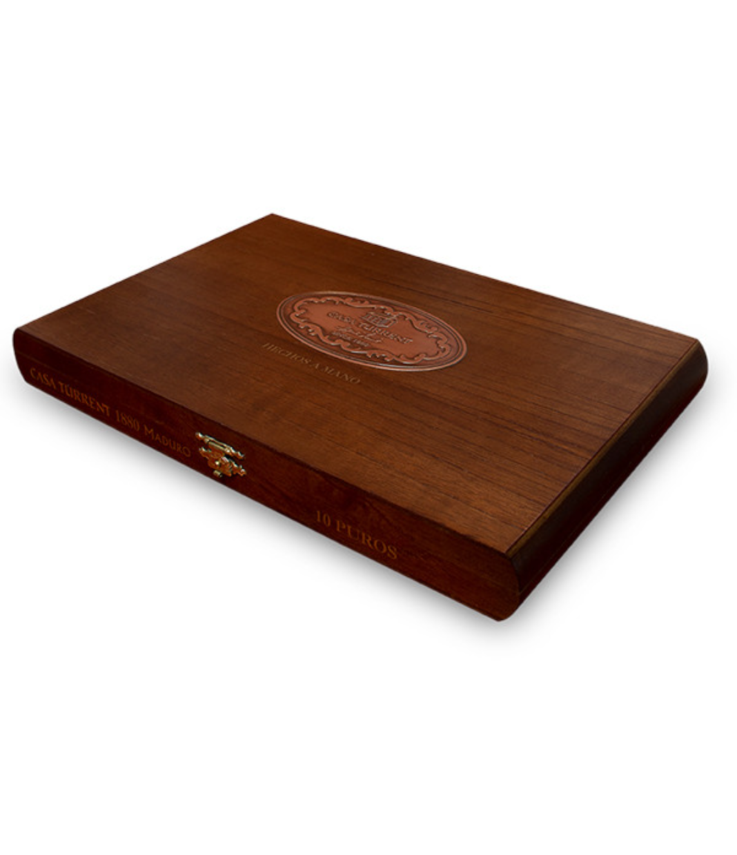 Casa Turrent 1880 Maduro Doble Robusto Cigar Box View 2 from AuCigars, premium Cuban cigar