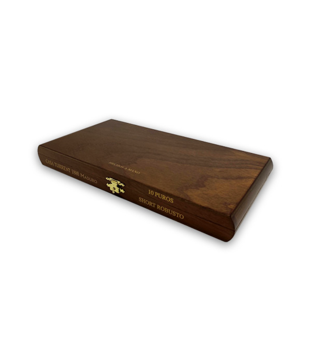 Casa Turrent 1880 Maduro Short Robusto Cigar Box View 2 from AuCigars, premium Cuban cigar