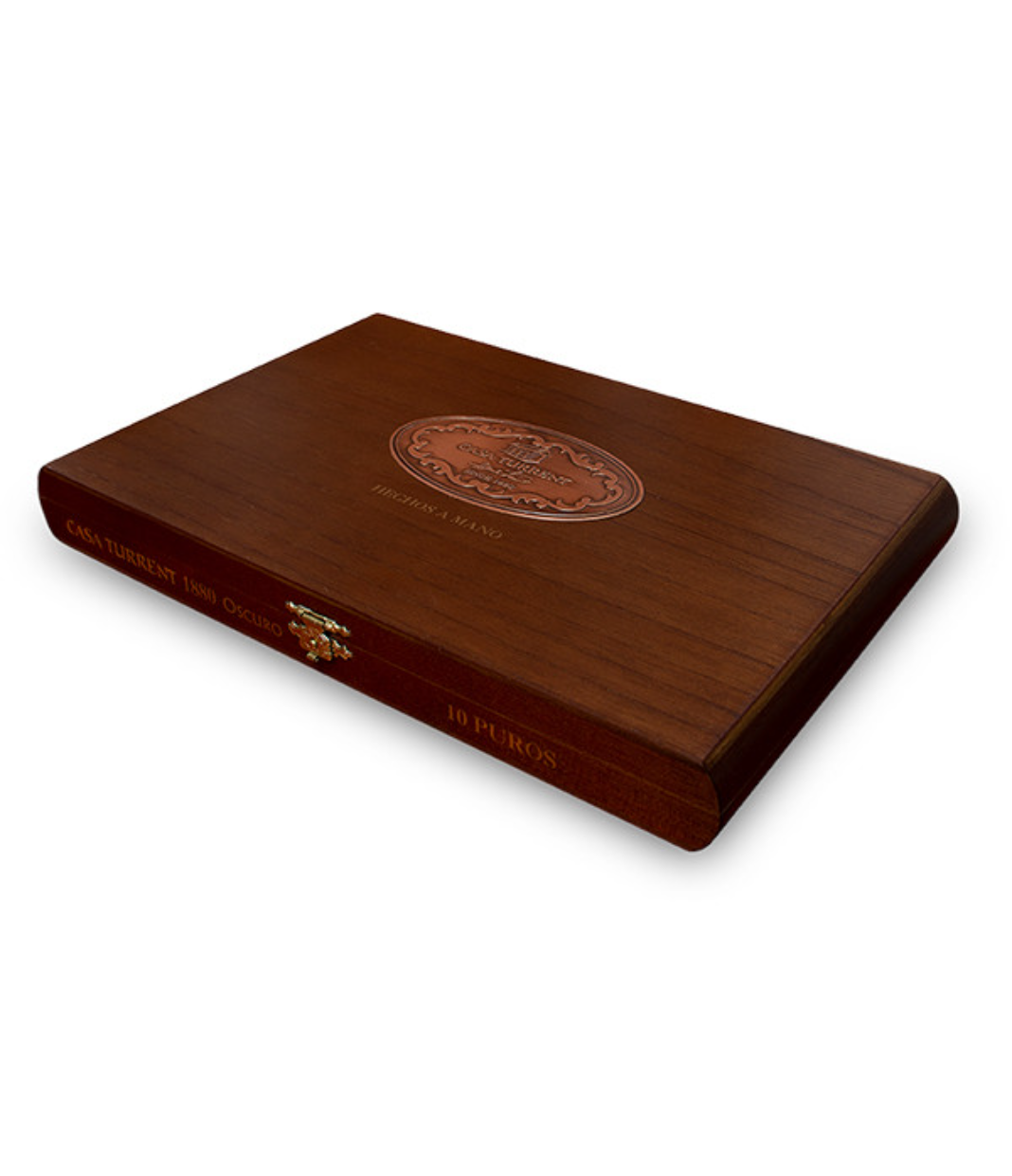 Casa Turrent 1880 Oscuro Doble Robusto Cigar Box View 2 from AuCigars, premium Cuban cigar