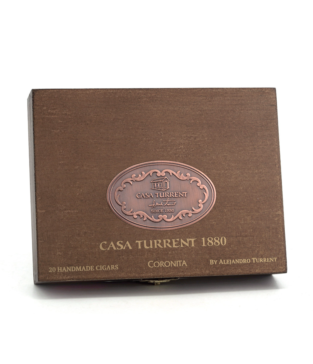 Casa Turrent 1880 Rosado Coronita Cigar Box View 3 from AuCigars, premium Cuban cigar