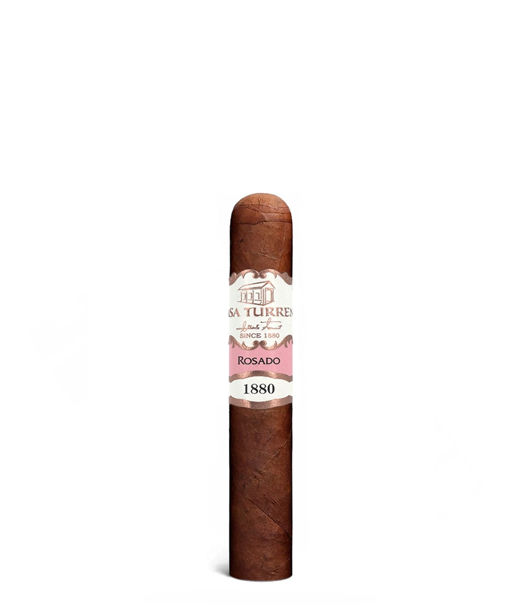 Casa Turrent 1880 Rosado Coronita Cigar close-up from AuCigars, premium Cuban cigar