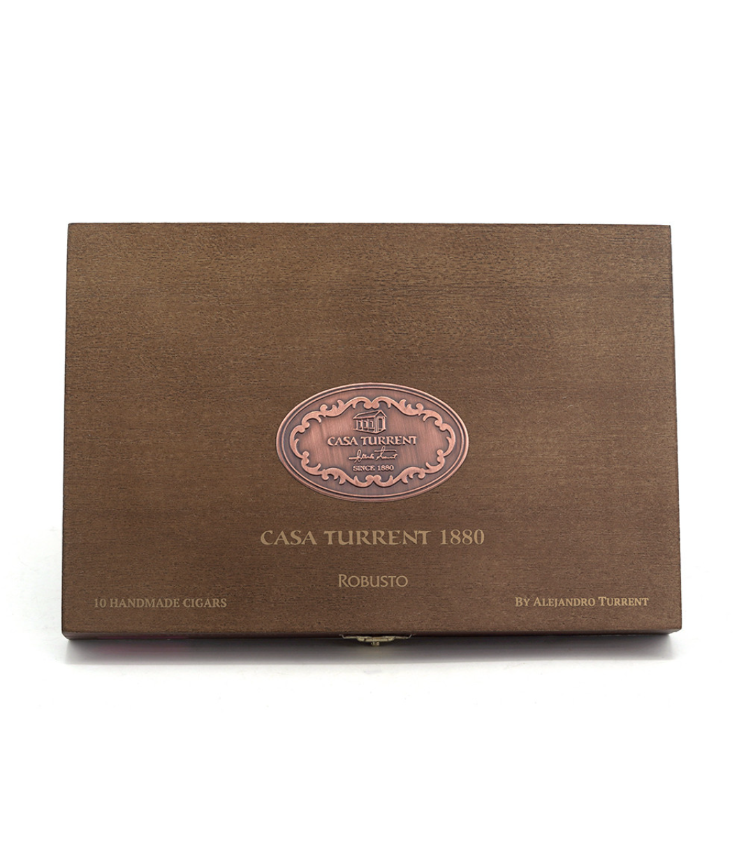Casa Turrent 1880 Rosado Robusto Cigar Box View 4 from AuCigars, premium Cuban cigar