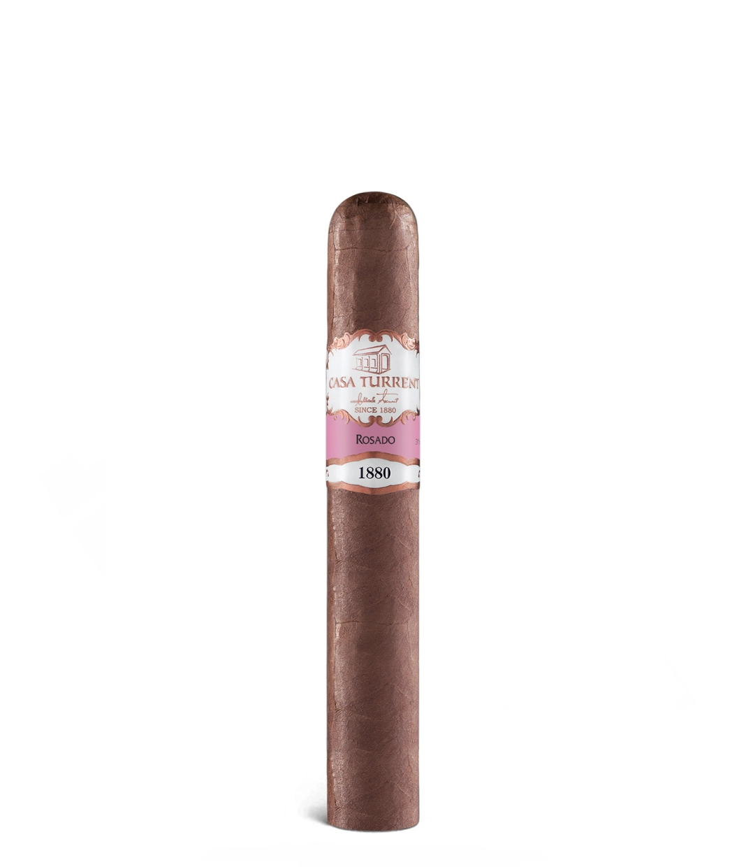 Casa Turrent 1880 Rosado Robusto Cigar close-up from AuCigars, premium Cuban cigar