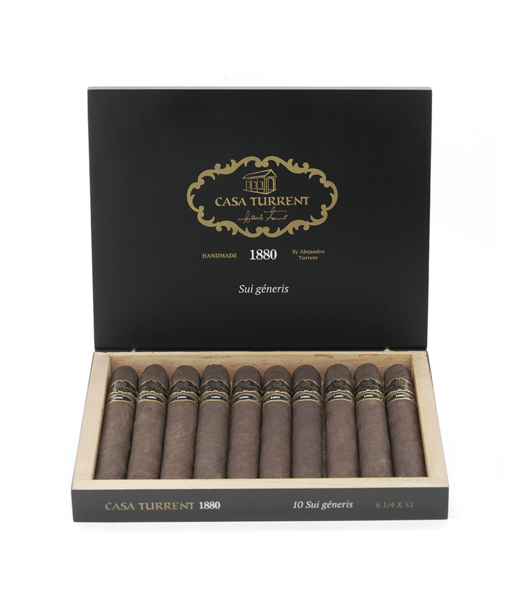 Casa Turrent 1880 Sui Generis Cigar Box View 2 from AuCigars, premium Cuban cigar