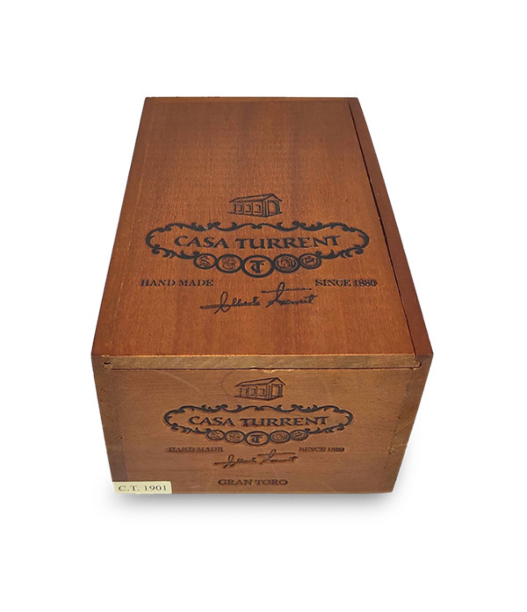 Casa Turrent 1901 Gran Toro Cigar Box View 2 from AuCigars, premium Cuban cigar