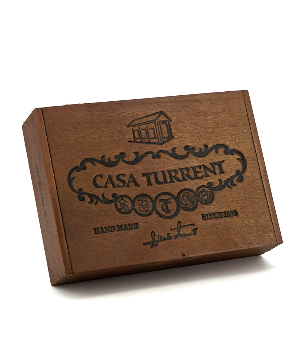 Casa Turrent 1901 Robusto Cigar Box View 3 from AuCigars, premium Cuban cigar