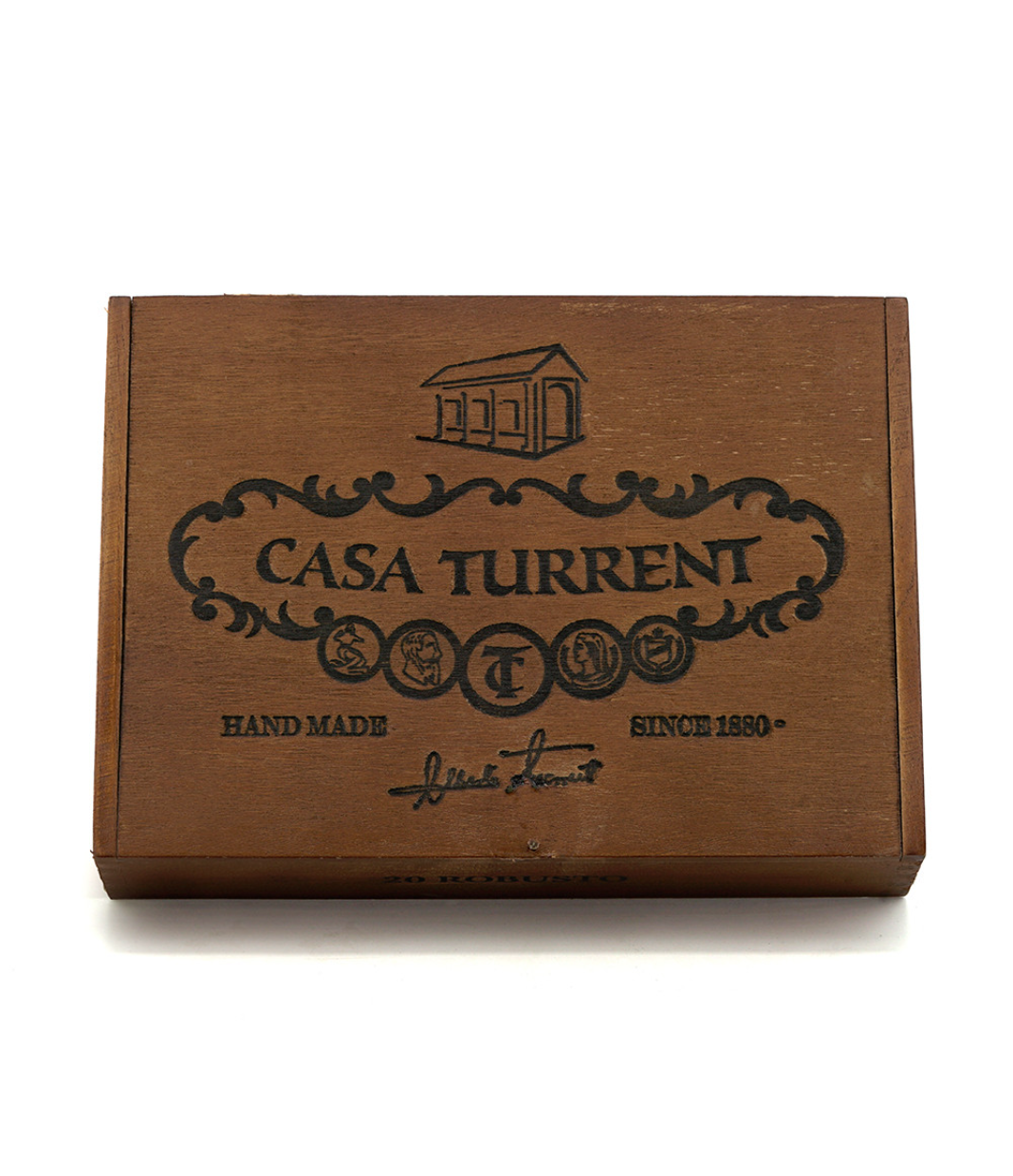 Casa Turrent 1901 Robusto Cigar Box View 4 from AuCigars, premium Cuban cigar