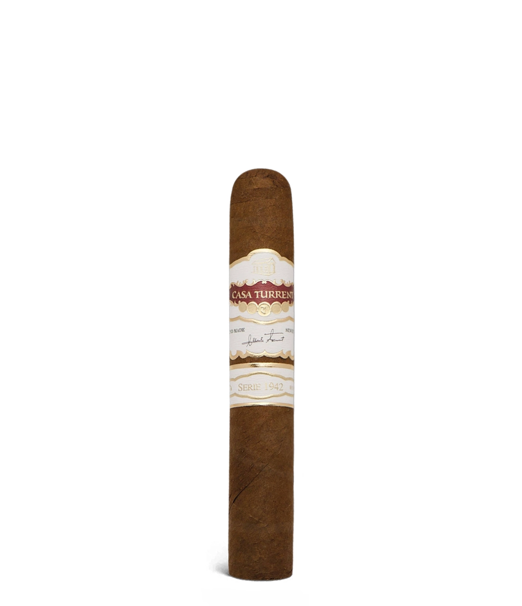 Casa Turrent 1942 Robusto Cigar close-up from AuCigars, premium Cuban cigar