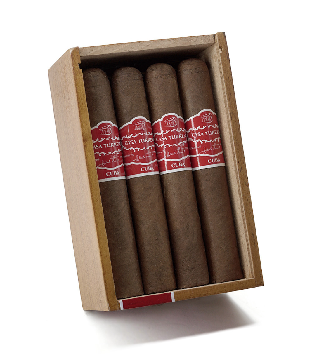 Casa Turrent Origins Cuba Cigar Box of 12 close-up from AuCigars, premium Cuban cigar