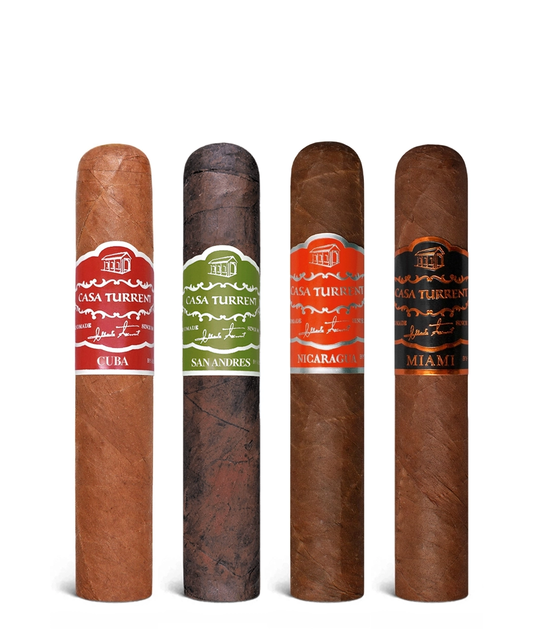 Casa Turrent Origins Robusto Mix Cigar close-up from AuCigars, premium Cuban cigar