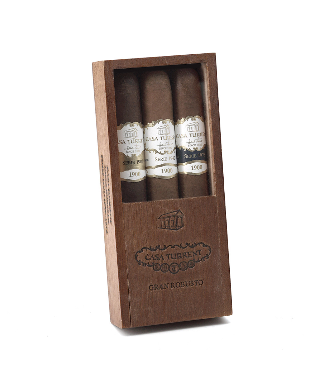 Casa Turrent Series 1901/1942/1973 Gran Robusto Mix Cigar Box View 2 from AuCigars, premium Cuban cigar