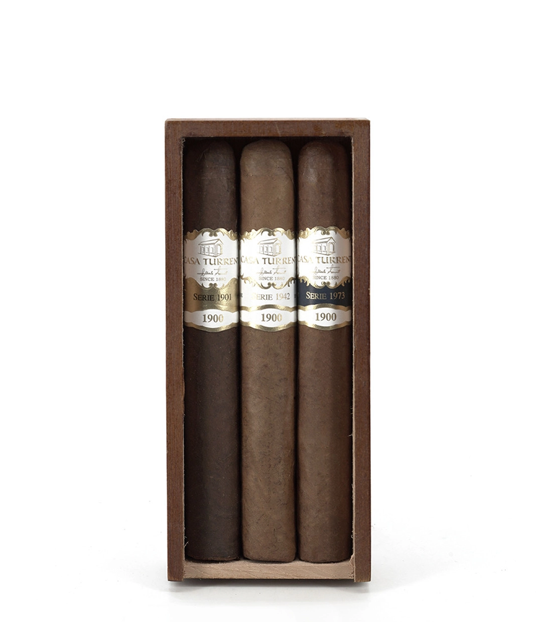 Casa Turrent Series 1901/1942/1973 Gran Robusto Mix Cigar close-up from AuCigars, premium Cuban cigar