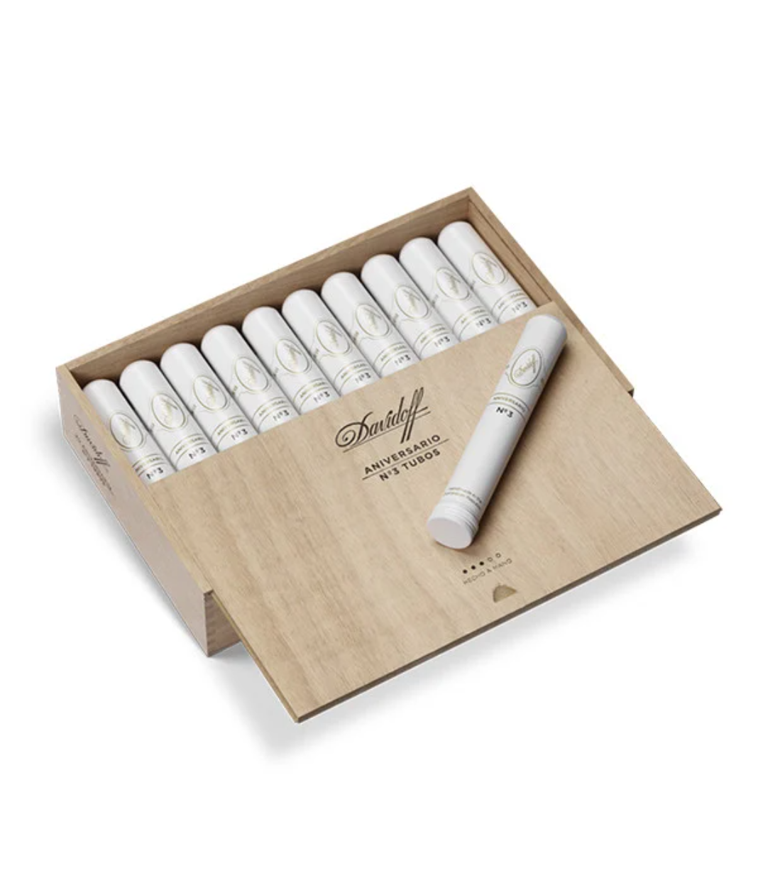 Davidoff Aniversario No.3 Tubo Cigar Box View 2 from AuCigars, premium Cuban cigar