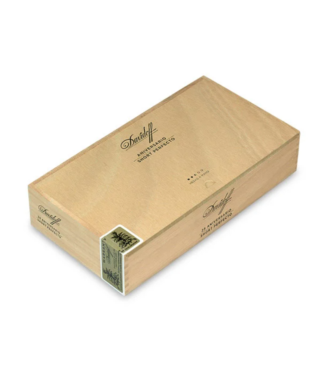 Davidoff Aniversario Short Perfecto Cigar Box View 2 from AuCigars, premium Cuban cigar