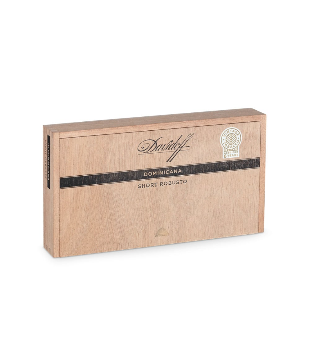Davidoff Dominicana Short Robusto Cigar Box of 10 close-up from AuCigars, premium Cuban cigar