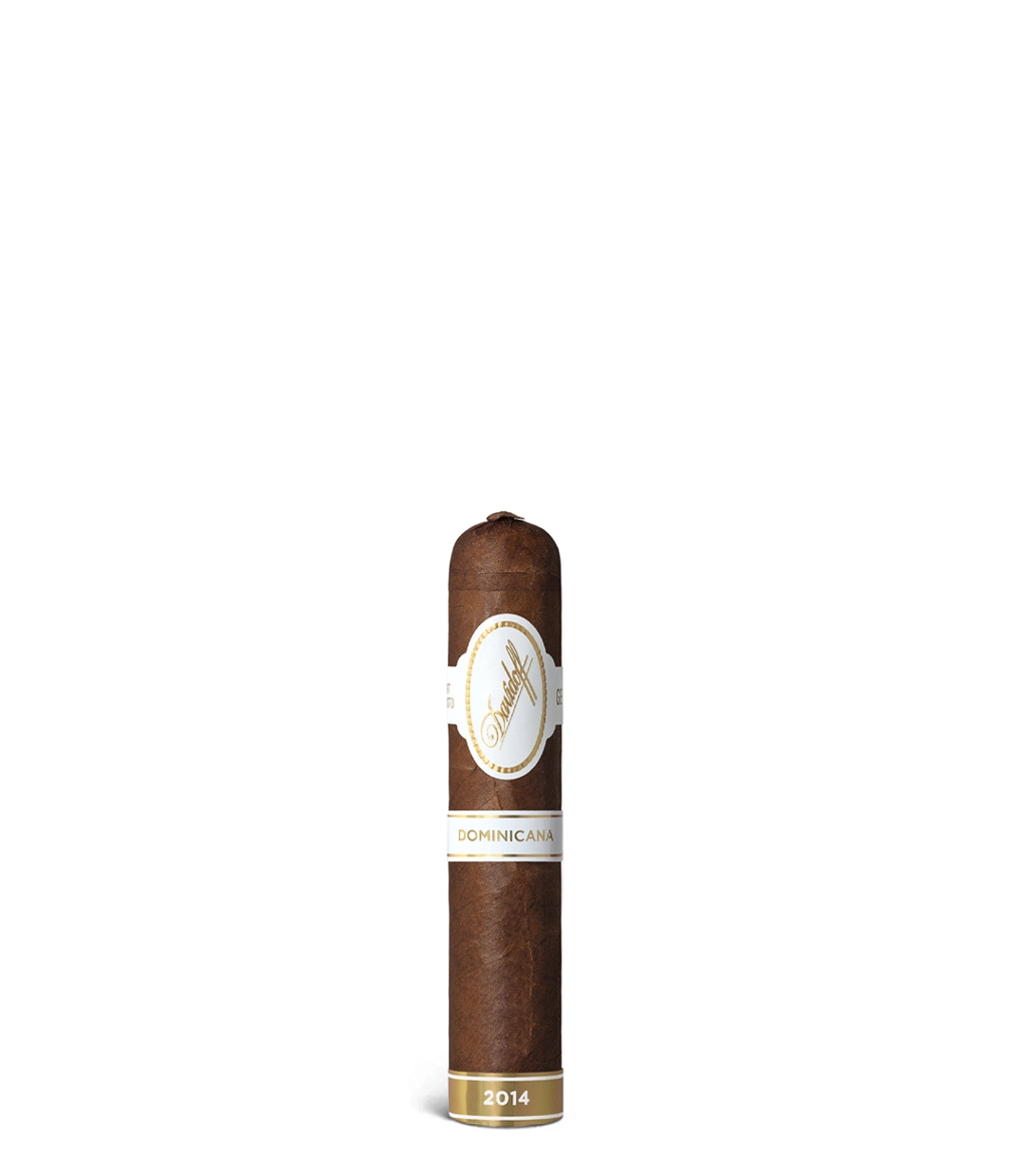 Davidoff Dominicana Short Robusto Cigar close-up from AuCigars, premium Cuban cigar