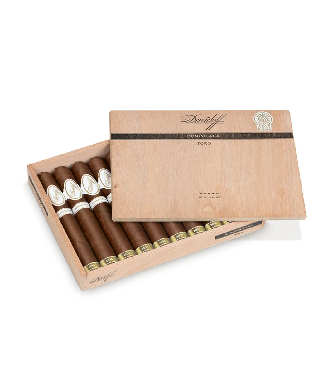 Davidoff Dominicana Toro Cigar Box of 10 close-up from AuCigars, premium Cuban cigar