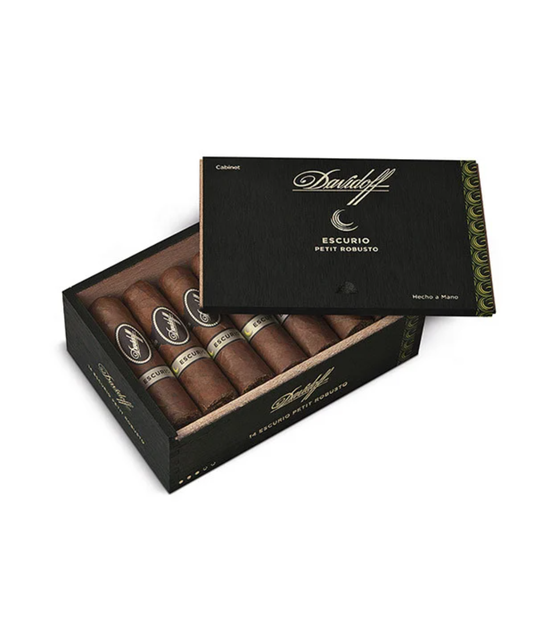 Davidoff Escurio Petit Robusto Cigar Box View 2 from AuCigars, premium Cuban cigar
