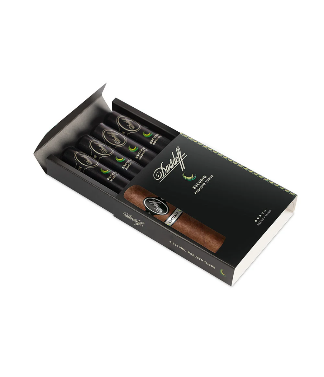 Davidoff Escurio Robusto Tubos Cigar Box View 2 from AuCigars, premium Cuban cigar