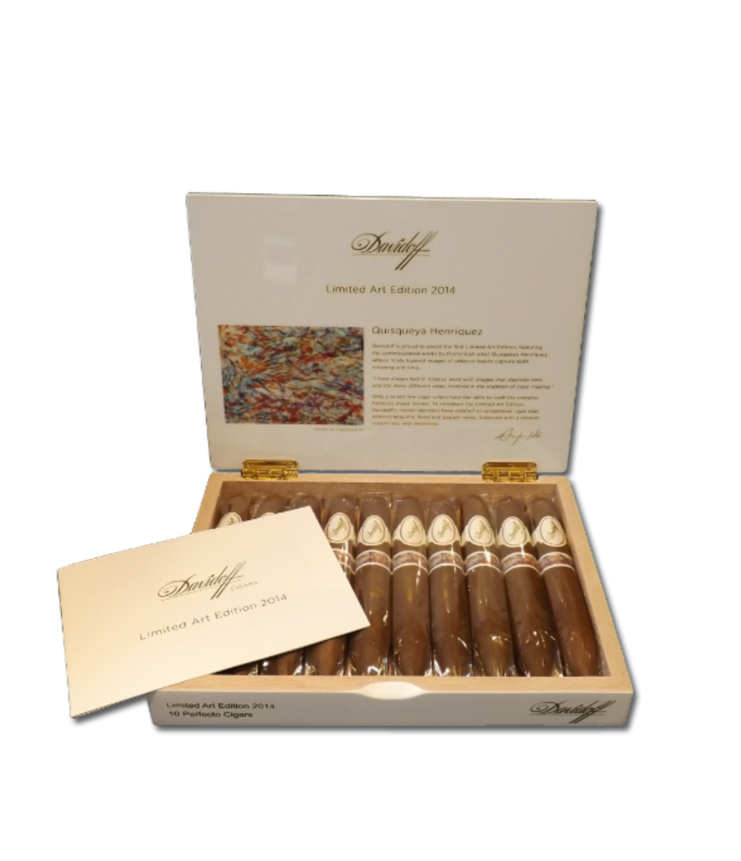 Davidoff Limited Art Edition 2014 Cigar Box of 10 close-up from AuCigars, premium Cuban cigar