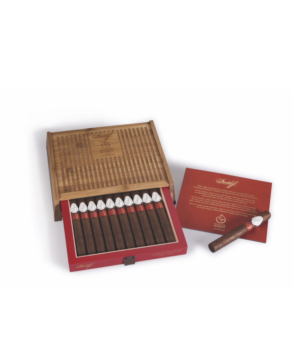 Davidoff Limited Edition 2016 Year of the Monkey Cigar Box View 2 from AuCigars, premium Cuban cigar